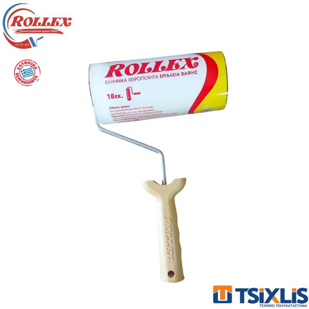 Ρολό Γούνινο Κλασσικό ROLLEX Με Χερούλι - (Διάφορα Μεγέθη)