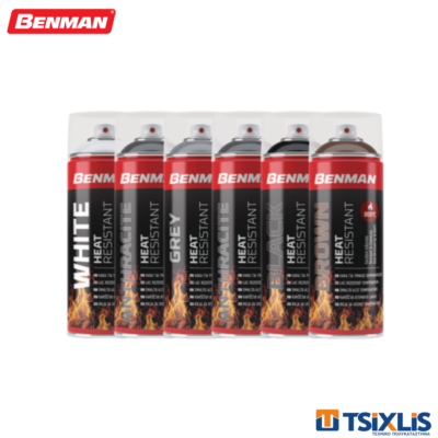 Spray Υψηλής Θερμοκρασίας 800˚C BENMAN Μαύρο 400ml - (28547)