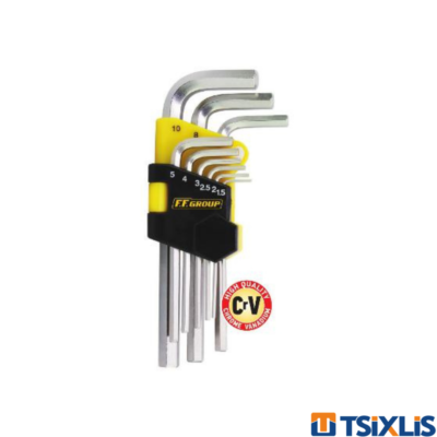 Σετ 9 Κλειδιά Άλλεν Extra Μακρυά F.F. GROUP - (34758)
