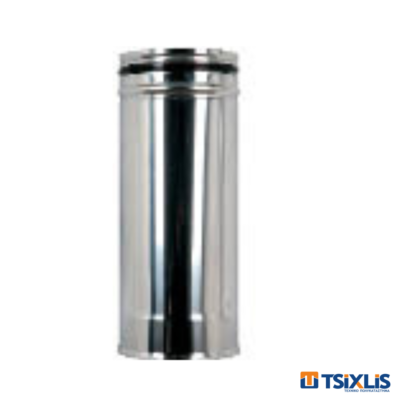 Μπουρί Σόμπας INOX Φ80 - 0,5m x 0,4mm