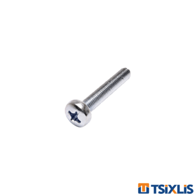 Βίδα Ψωμάκι με Σταυρό Γαλβανιζέ F.F. GROUP - 4mm (DIN7985)
