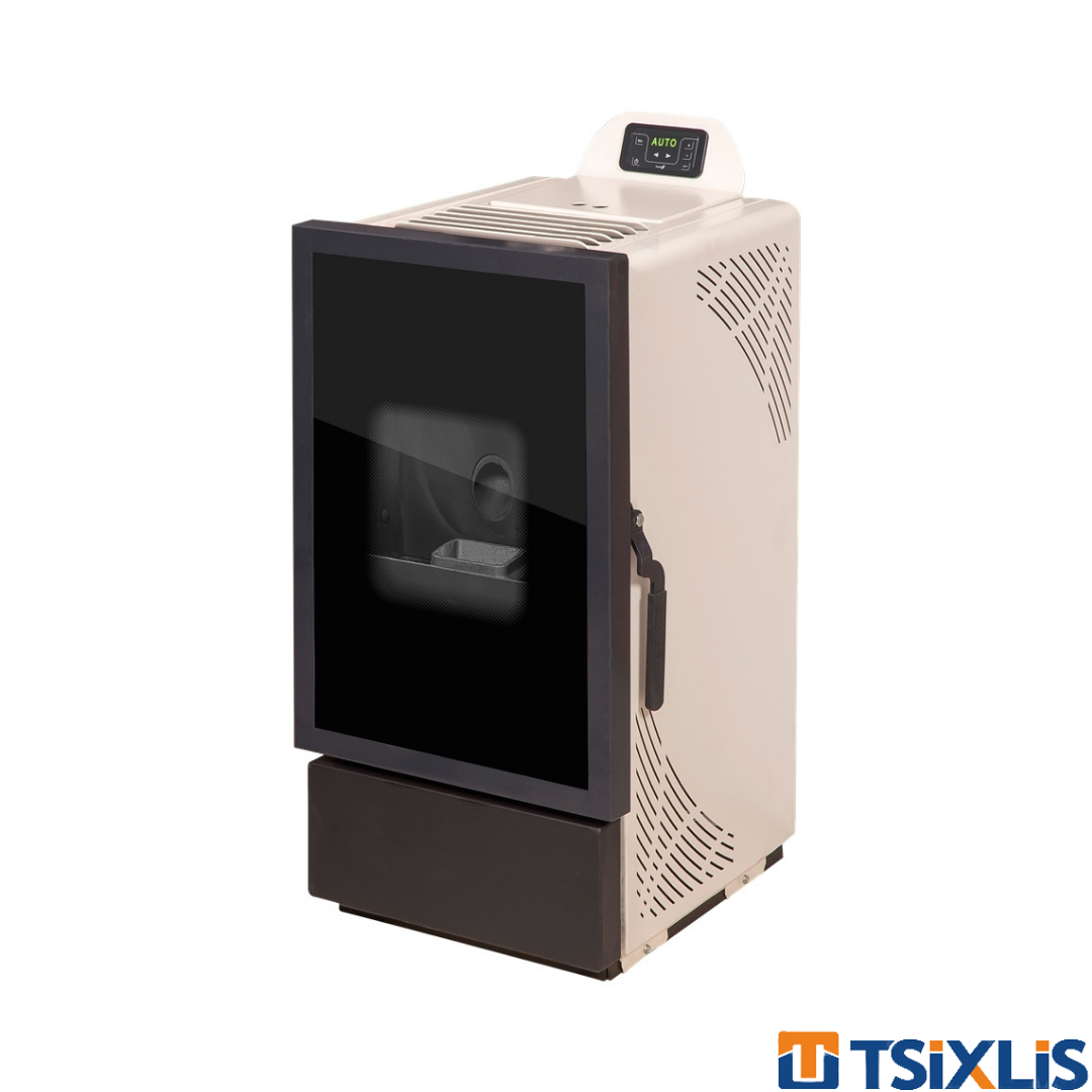 Σόμπα Πέλλετ Αερόθερμη 6,1kW EVITA - Ελληνικής Κατασκευής