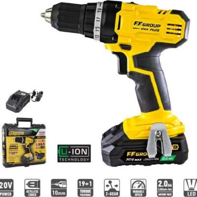 Δραπανοκατσάβιδο μπαταρίας F.F.Group CDD/35 20V PLUS - (41314)