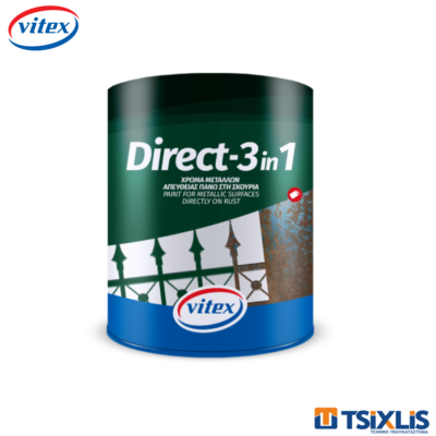 Γυαλιστερό Ντουκόχρωμα Μετάλλων VITEX DIRECT 3σε1 750ml