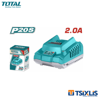 Φορτιστής Για Μπαταρία Λιθίου 20V TOTAL - (TFCLI2001)