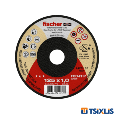 Δίσκοι Κοπής Inox FCD-FHP FISCHER σε διάφορα μεγέθη