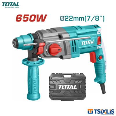 Περιστροφικό Πιστολέτο Σκαπτικό TOTAL SDS-PLUS 650W - (TH306236)