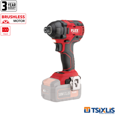 Παλμικό Κατσαβίδι Μπαταρίας ID 1/4" 18V FLEX - (491241) SOLO