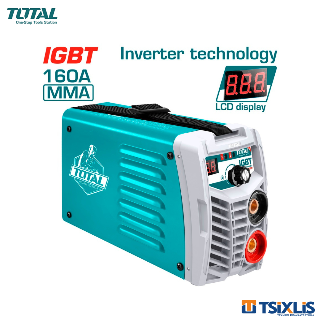 Ηλεκτροσυγκόλληση TOTAL Inverter 160A - (TW21606)