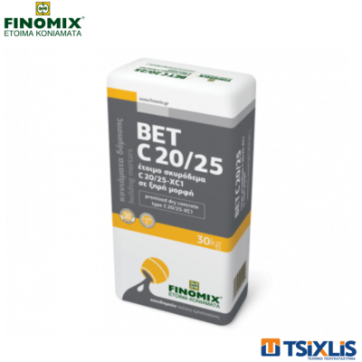 Σκυρόδεμα Τσιμεντοειδούς Βάσης FINOMIX BET C20/25 30Kg
