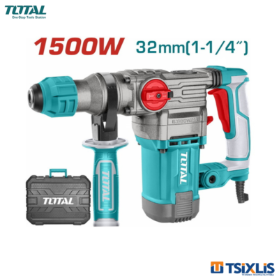 Περιστροφικό Πιστολέτο Σκαπτικό TOTAL1500W SDS-PLUS - (TH1153256)