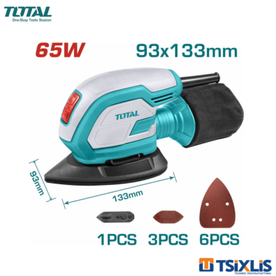 Παλμικό Τριβείο Χούφτας Τριγωνικό TOTAL 65W - (TMS6505)
