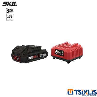 Σετ 3110AA Μπαταρία 3102ΑΑ 20V | 2,5Ah & Φορτιστής 3122AA 20V | 2,4A SKIL - (BC1E3110AA)