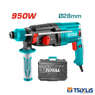 Περιστροφικό - Σκαπτικό Πιστολέτο SDS-PLUS 950W TOTAL - (TH309288)