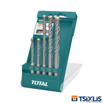 Σετ Τρυπάνια SDS-PLUS 5τεμ. TOTAL - (TAC190501)