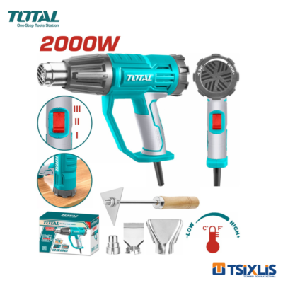Επαγγελματικό Πιστόλι Θερμού Αέρα 2000W TOTAL - (TB20045)