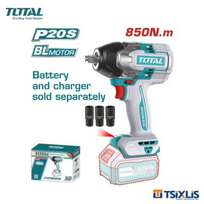 Μπουλονόκλειδο Μπαταρίας 20V / 850Nm TOTAL Solo - (TIWLI20851)