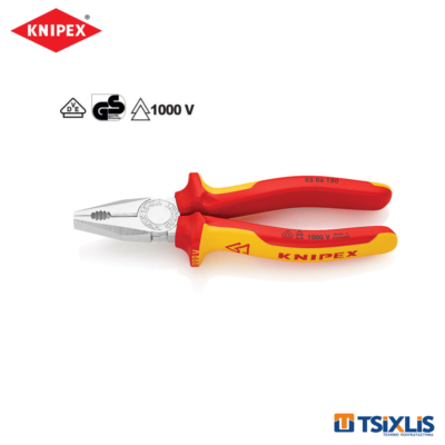 Πένσα Ηλεκτρολόγων KNIPEX 0306 1000V - (Διάφορα Μεγέθη)