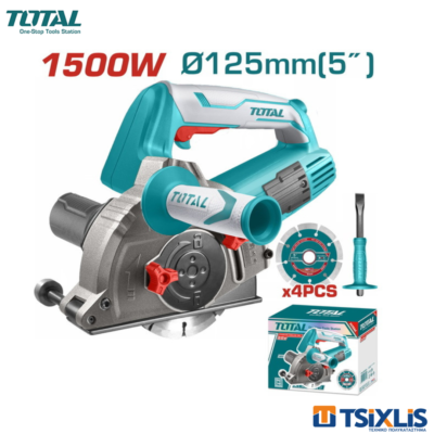 Φρέζα Αυλακώσεων TOTAL 1500W / Φ125mm - (TWLC1256)
