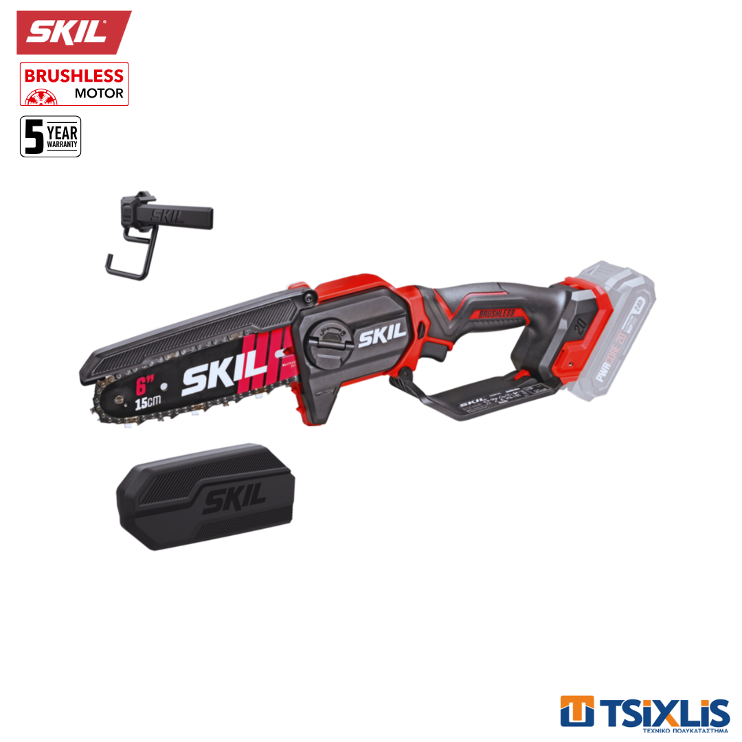 Αλυσοπρίονο Κλαδευτικό Μπαταρίας 20v SKIL 15cm 0512CA SOLO - (GS1E0512CA)