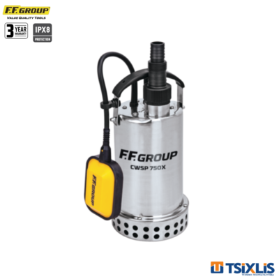Υποβρύχια Αντλία F.F. GROUP Ομβρίων Υδάτων 750W CWSP-750Χ - (43479)