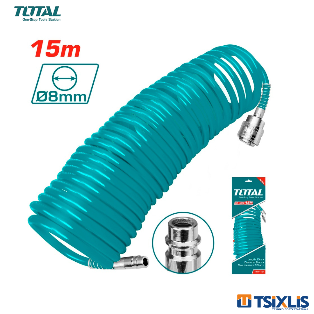 Λάστιχο Αέρος TOTAL Σπιράλ 15m - (THT11151)