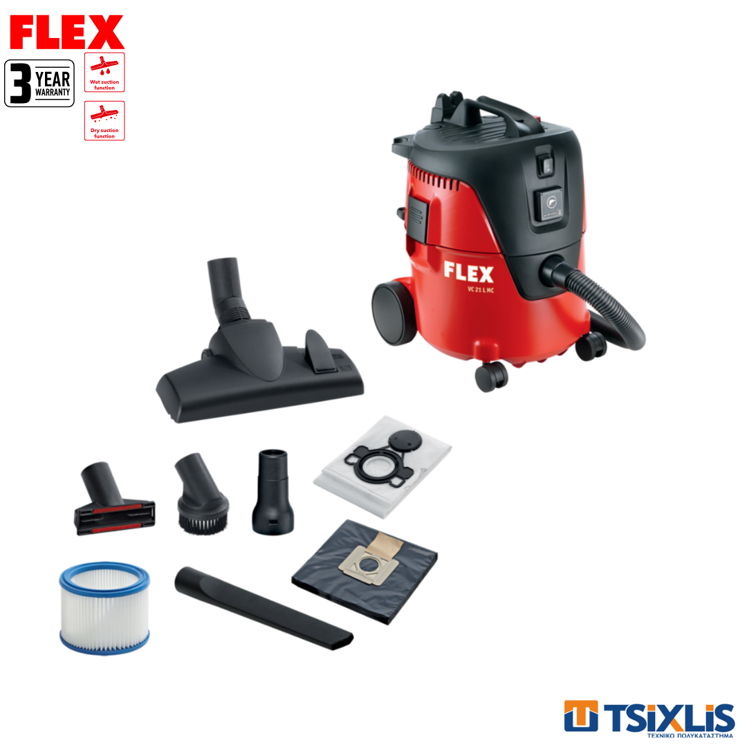Ηλεκτρική Σκούπα Υγρών & Στερέων 1000W VC 21 L MC FLEX - (405418)