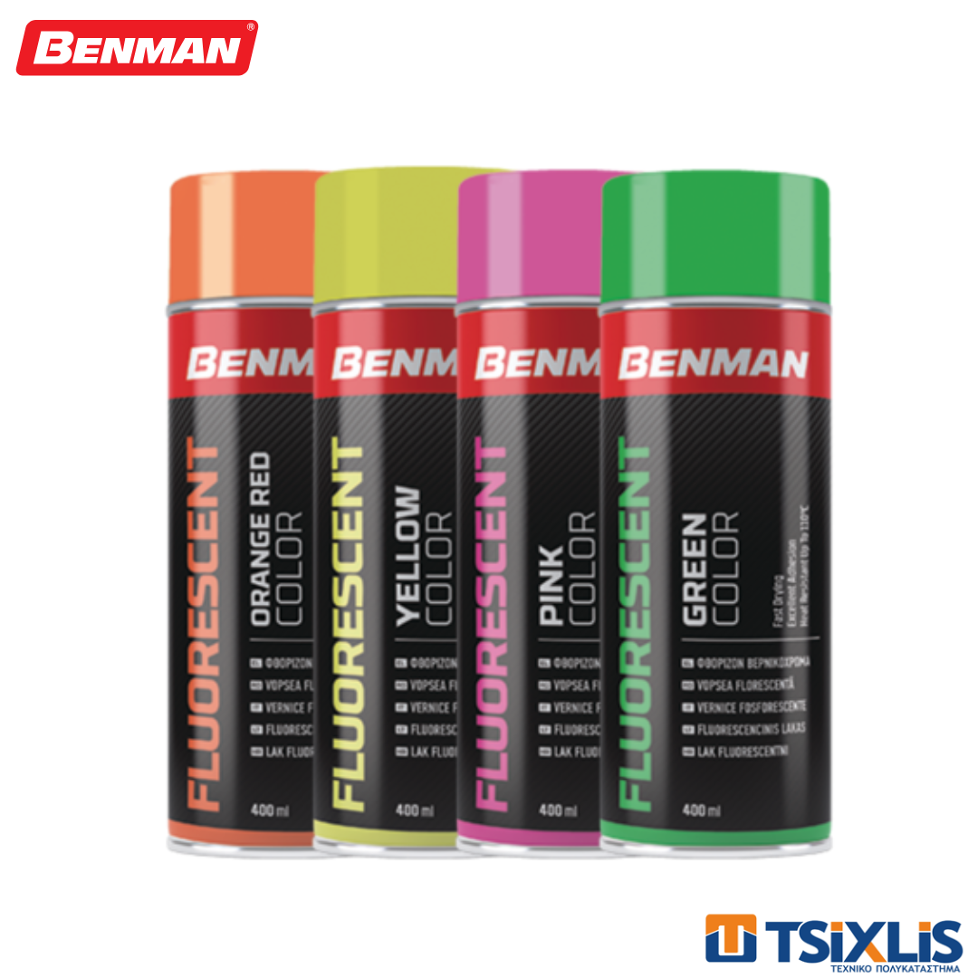 Spray Φθορίζων BENMAN Πορτοκαλί 400ml - (28532)