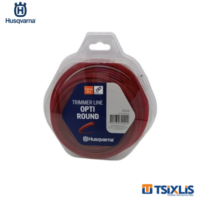 Μεσινέζα HUSQVARNA 3.0mm x 56mm Κόκκινη Opti Round