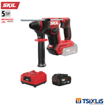 Σετ Περιστροφικό Πιστολέτο Μπαταρίας 20v SKIL 1.5J 3821CA & Μπαταρία 4.0Ah & Φορτιστής 2.4Α - (D00469)