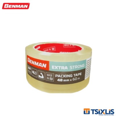 Ταινία Συσκευασίας Αθόρυβη Διάφανη BENMAN 60m x 48mm - (35230)