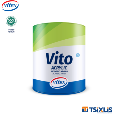Ακρυλικό Χρώμα VITEX VITO ACRYLIC Λευκό 980ml