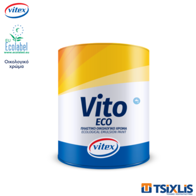 Πλαστικό Οικολογικό Χρώμα VITEX VITO ECO Λευκό 3L