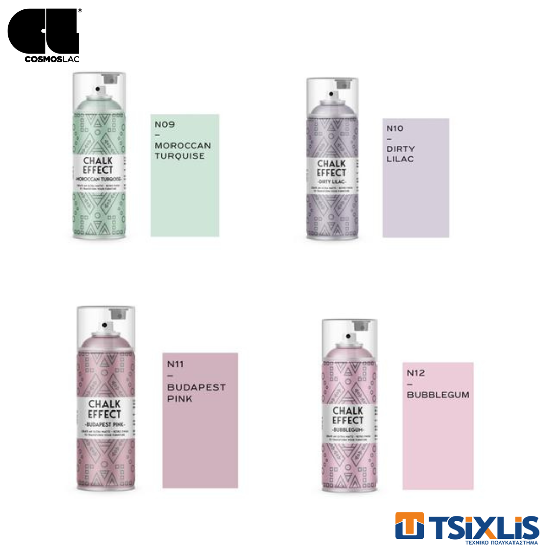 Spray Moroccan Turquoise COSMOS LAC CHALK EFFECT No09 400ml