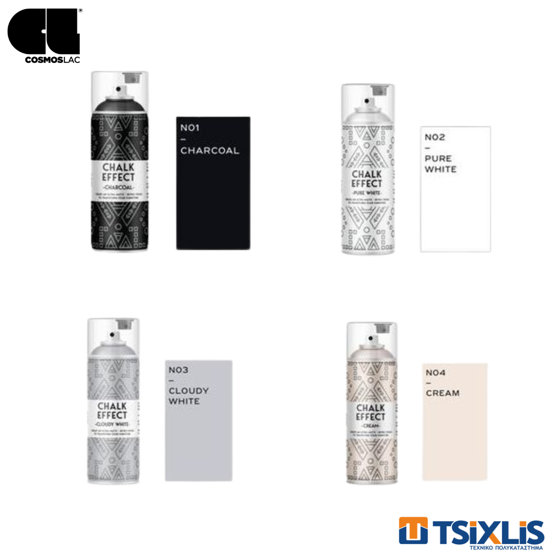 Spray Characoal COSMOS LAC CHALK EFFECT No01 400ml
