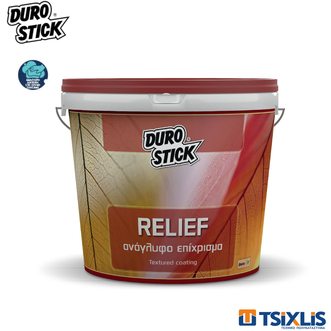 Ανάγλυφο Επίχρισμα DUROSTICK RELIEF Λευκό 15Kg
