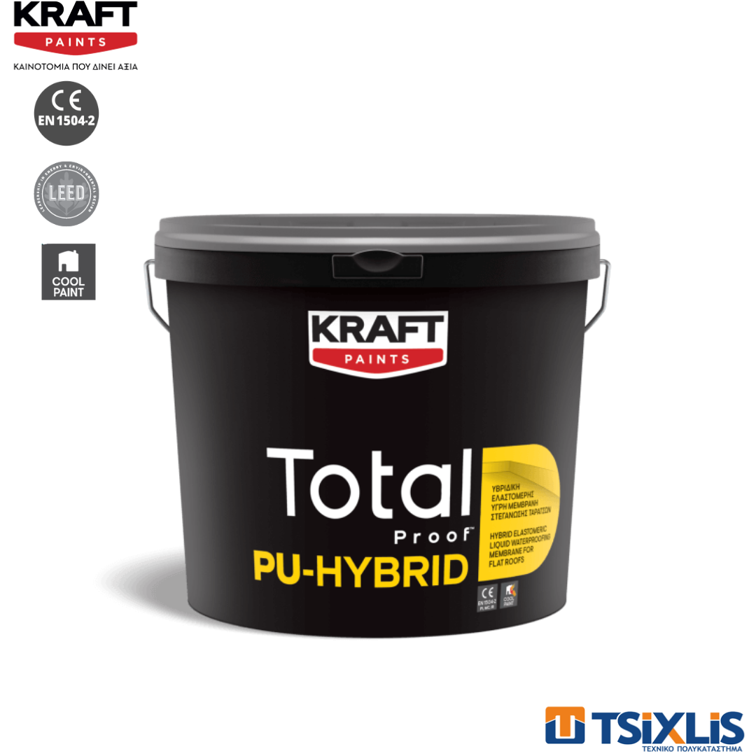 Μονωτικό Ταρατσών KRAFT TOTAL PROOF PU HYBRID Κεραμιδί 1Kg