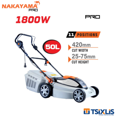 Χλοοκοπτική Μηχανή 1800W NAKAYMA PRO EM4020 - (032366)