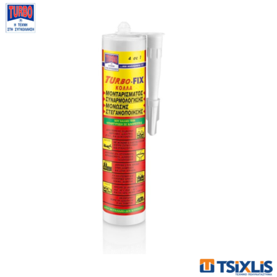 Κόλλα Μονταρίσματος TURBO-FIX Μαύρη 290ml
