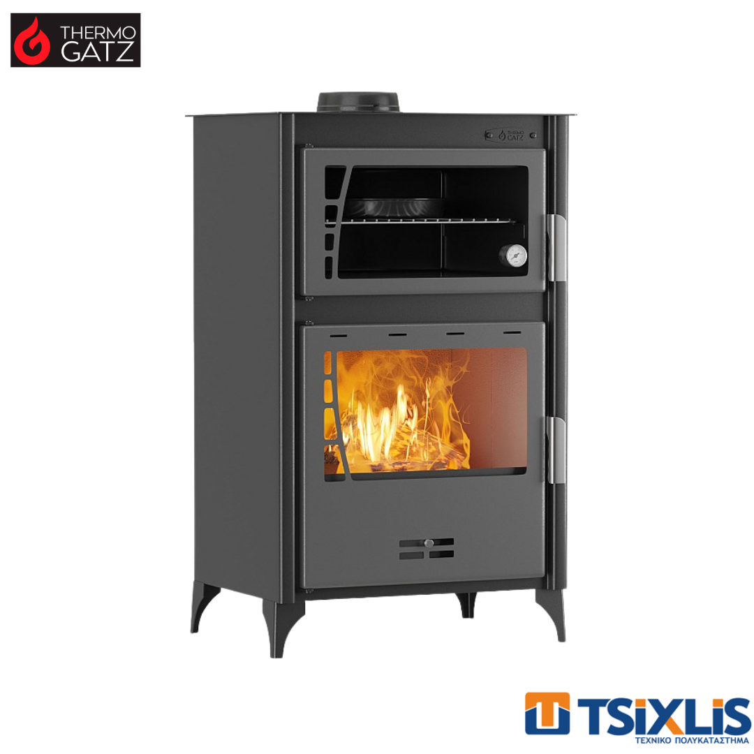 Σόμπα Ξύλου Με Φούρνο 15.5kW THERMOGATZ GS 15 OVEN
