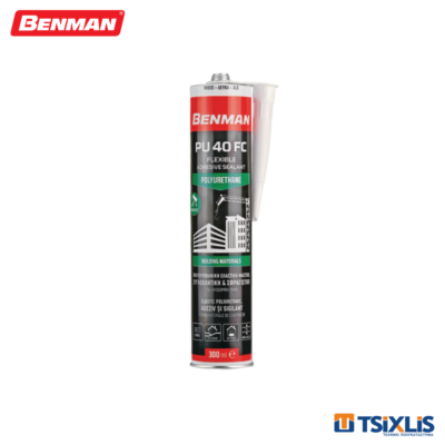 Μαστίχη Πολυουρεθάνης 300ml BENMAN PU 40FC Λευκή - (73081)