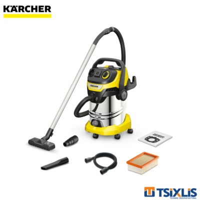 Σκούπα Υγρής & Ξηρής Αναρρόφησης KARCHER 1300W/30L WD 6PS V30 - (1.628-360.0)