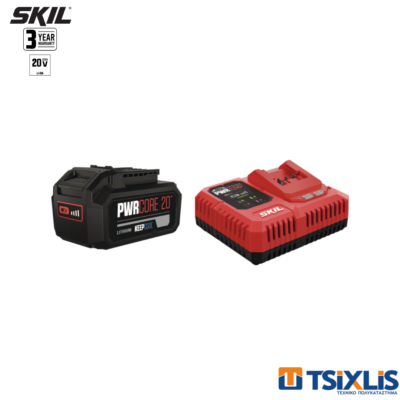 Σετ 3111AA Μπαταρία 3104ΑΑ 20V | 4.0Ah & Ταχυφορτιστής 3123AA 20V | 6.0A SKIL - (BC1E3111AA)