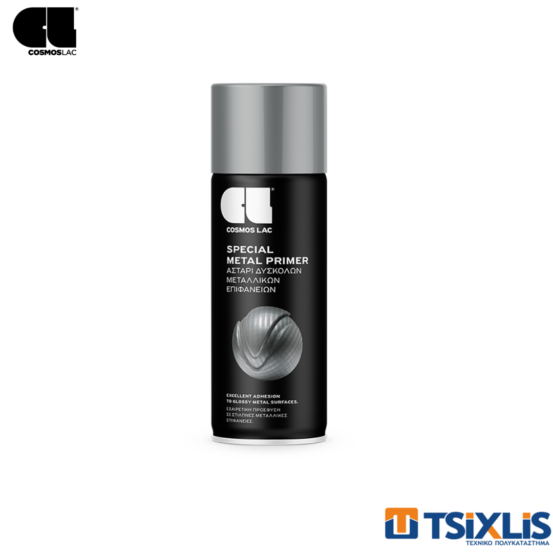 Spray Αστάρι Μετάλλου COSMOS LAC SPECIAL Γκρι No449 400ml
