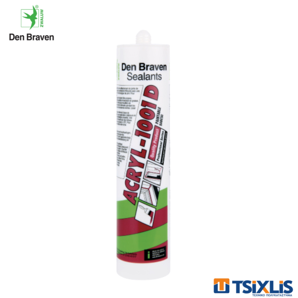 Ακρυλικός Στόκος DEN BRAVEN ACRYL-1001D Λευκός 280ml
