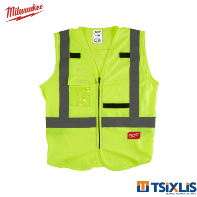 Ανακλαστικό Γιλέκο Εργοταξίου MILWAUKEE Κίτρινο | L/XL - (4932471890)