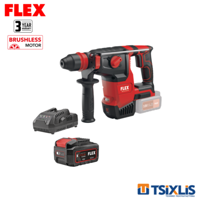 Σετ Περιστροφικό Πιστολέτο 18v FLEX 2.6j CHE2-26 EC.C & Μπαταρία 1x5.0Ah & Φορτιστής - (D00550)
