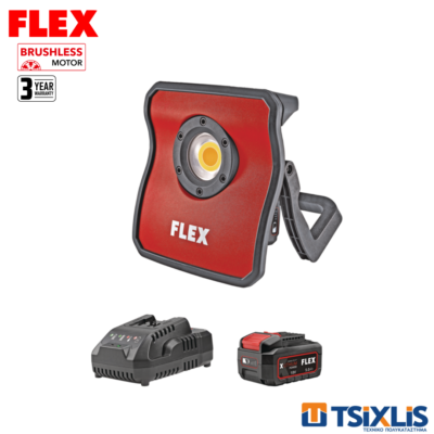 Σετ Προβολέας Μπαταρίας 18V FLEX 3000Lm DWL2500 & Μπαταρία 5.0Αh & Φορτιστής - (D00599)